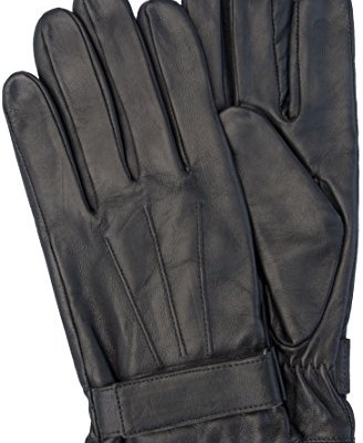 EEM-Mens-leather-glove-GORDON-made-of-genuine-hairsheep-nappa-leather-with-velcro-strap-black-size-L-0