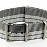 G10-NATO-MOD-Military-style-Nylon-Watch-Strap-20mm-Coice-of-Colours-GreyWhite-0