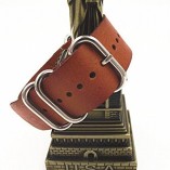 Genuine-Leather-Military-NATO-MOD-Watch-Strap-Various-Colours-and-Sizes-Brown-20mm-0-0