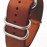 Genuine-Leather-Military-NATO-MOD-Watch-Strap-Various-Colours-and-Sizes-Brown-20mm-0