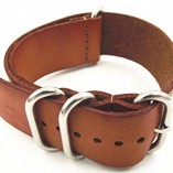 Genuine-Leather-Military-NATO-MOD-Watch-Strap-Various-Colours-and-Sizes-Brown-20mm-0-2