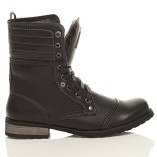 MENS-LACE-UP-LOW-HEEL-FLAT-FOLD-OVER-PADDED-CUFF-MILITARY-ANKLE-BOOTS-SIZE-9-43-0-0