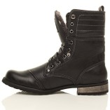 MENS-LACE-UP-LOW-HEEL-FLAT-FOLD-OVER-PADDED-CUFF-MILITARY-ANKLE-BOOTS-SIZE-9-43-0-1