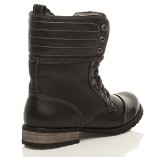 MENS-LACE-UP-LOW-HEEL-FLAT-FOLD-OVER-PADDED-CUFF-MILITARY-ANKLE-BOOTS-SIZE-9-43-0-2