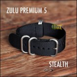 Zulu-Nato-Nylon-Watch-Straps-5-Ring-Stainless-Steel-Hardware-STEALTH-20mm-0