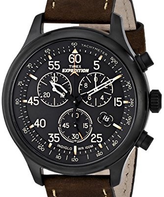 Timex-Expedition-Mens-Quartz-Watch-with-Brown-Dial-Chronograph-Display-and-Brown-Leather-Strap-T49905-0