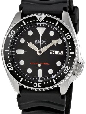 Seiko-Mens-SKX007K-Black-Rubber-Automatic-Watch-with-Black-Dial-0